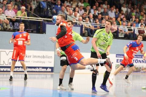 Marcel Niemeyer HBW Balingen Weilstetten 3 free in front of goal, TV Emsdetten vs. HBW Balingen Weilstetten, Handball, 2 Bundesliga, 24 05 2019, TV Emsdetten vs. HBW Balingen Weilstetten, Handball, 2 Bundesliga, 24 05 2019 Emsdetten Copyright: xEIBNER JanxStrohdiekx EP_JSK