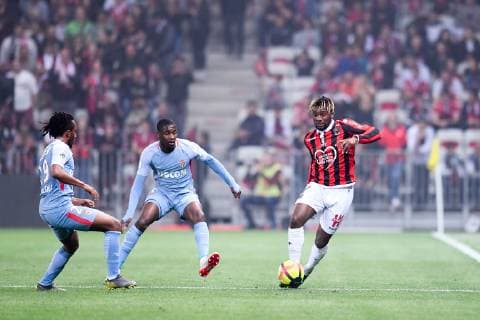 02 FODE BALLO TOURE (MONA) - 07 ALLAN SAINT MAXIMIN (NICE) FOOTBALL : Nice vs Monaco - Ligue 1 Conforama - 24 05 2019 FEP Panoramic 