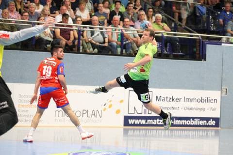 Merten Krings TV Emsdetten 4 free in front of goal, TV Emsdetten vs. HBW Balingen Weilstetten, Handball, 2 Bundesliga, 24 05 2019, TV Emsdetten vs. HBW Balingen Weilstetten, Handball, 2 Bundesliga, 24 05 2019 Emsdetten Copyright: xEIBNER JanxStrohdiekx EP_JSK