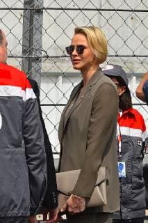 25 05 2019, xekx, Formula 1 FIA, 2019 Monaco Grand Prix Qualifying emspor, v l Charlene of Monaco DFL DFB REGULATIONS PROHIBIT ANY USE OF PHOTOGRAPHS as IMAGE SEQUENCES and or QUASI VIDEO Monte Carlo eel-fotografie Eberhard Krieger