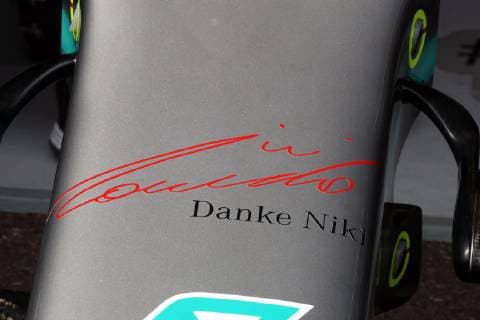 Photo4 LaPresse 25 05 2019 Monte Carlo, Monaco Grand Prix Formula One Monaco 2019 In the pic: tribute to Nikki Lauda (AU), Mercedes  Copyright: xPhoto4 LaPressex
