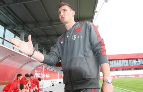 Trainer Miro Klose (FC Bayern BJ) Fussball FC Bayern Campus B-Junioren Bundesliga 25.05.2019 FC Bayern (BJ) - FC Ingolstadt 04 (BJ) *** Coach Miro Klose FC Bayern BJ Football FC Bayern Campus B Juniors Bundesliga 25 05 2019 FC Bayern BJ FC Ingolstadt 04 BJ
