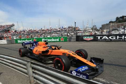 25th May 2019, Monte Carlo, Monaco; F1 Grand Prix of Monte Carlo, qualification day; McLaren, Carlos Sainz  ActionPlus12137642 Octane