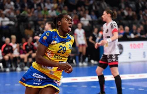 Joie de Niombla Gnonsiane ( Metz ) HANDBALL : Brest Bretagne HB vs Metz HB - Coupe de France - 25 05 2019 FedericoPestellini Panoramic 
