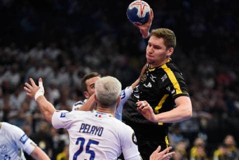 Pierre Paturel ( Chambery ) HANDBALL : Chambery Savoie Mont Blanc HB vs Dunkerque HB Grand Littoral - Coupe de France - 25 05 2019 FedericoPestellini Panoramic 