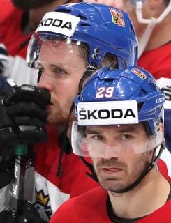 BRATISLAVA, SLOVAKIA - MAY 25, 2019: The Czech Republic s players after the 2019 IIHF Ice hockey, Eishockey World Championship, WM, Weltmeisterschaft semifinal match against Canada at Ondrej Nepela Arena. The Canadian team won the game 5-1. Alexander Demianchuk TASS  TS0ACBA4