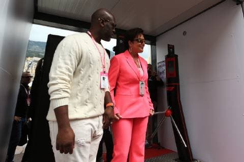 26th May 2019, Monte Carlo, Monaco; F1 Grand Prix of Monte Carlo, race day; Kris Jenner and Corey Gamble arrive  ActionPlus12138049 Octane