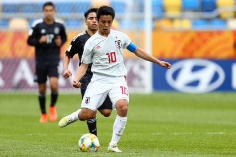 2019.05.26 Gdynia Pilka nozna Mistrzostwa Swiata FIFA U-20 Polska 2019 Meksyk - Japonia N z Mitsuki Saito Foto Piotr Matusewicz PressFocus 2019.05.26 Gdynia Football FIFA U-20 World Cup Poland 2019 Mexico - Japan Mitsuki Saito Credit: Piotr Matusewicz PressFocus NEWSPIX.PL --- Newspix.pl  20190526_PF_PM132
