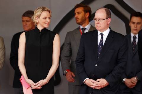 Motorsports: FIA Formula One World Championship, WM, Weltmeisterschaft 2019, Grand Prix of Monaco, Princess Charlene of Monaco and Prince Albert II of Monaco Monte Carlo Monaco