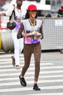 26 05 2019, xekx, Formula 1 FIA, 2019 Monaco Grand Prix Race emspor, v l Winnie Harlow, Canadian Model DFL DFB REGULATIONS PROHIBIT ANY USE OF PHOTOGRAPHS as IMAGE SEQUENCES and or QUASI VIDEO Monte Carlo eel-fotografie Eberhard Krieger