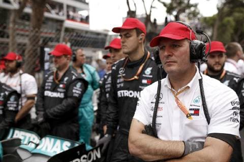 Motorsports: FIA Formula One World Championship, WM, Weltmeisterschaft 2019, Grand Prix of Monaco, Mechanic of Mercedes AMG Petronas Motorsport pay tribute to Niki Lauda (22.02.1949 - 20.05.2019) Monte Carlo Monaco
