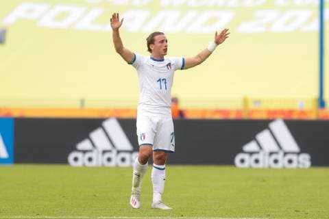 26.05.2019 Bydgoszcz Pilka nozna Mistrzostwa Swiata U20, faza grupowa, Ekwador U20 - Wlochy U20 N z Luca Pellegrini Foto Adam Starszynski PressFocus 26.05.2019 Bydgoszcz Football FIFA World Cup, WM, Weltmeisterschaft, Fussball under 20, group stage, Ecuador U20 - Italy U20 Luca Pellegrini Credit Adam Starszynski PressFocus NEWSPIX.PL --- Newspix.pl  20190526PF_AS081
