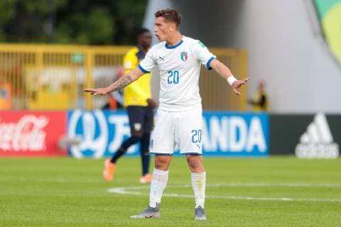 26.05.2019 Bydgoszcz Pilka nozna Mistrzostwa Swiata U20, faza grupowa, Ekwador U20 - Wlochy U20 N z Salvatore Esposito Foto Adam Starszynski PressFocus 26.05.2019 Bydgoszcz Football FIFA World Cup, WM, Weltmeisterschaft, Fussball under 20, group stage, Ecuador U20 - Italy U20 Salvatore Esposito Credit Adam Starszynski PressFocus NEWSPIX.PL --- Newspix.pl  20190526PF_AS127