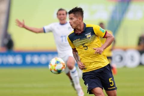 26.05.2019 Bydgoszcz Pilka nozna Mistrzostwa Swiata U20, faza grupowa, Ekwador U20 - Wlochy U20 N z Jordy Alcivar Foto Adam Starszynski PressFocus 26.05.2019 Bydgoszcz Football FIFA World Cup, WM, Weltmeisterschaft, Fussball under 20, group stage, Ecuador U20 - Italy U20 Jordy Alcivar Credit Adam Starszynski PressFocus NEWSPIX.PL --- Newspix.pl  20190526PF_AS137