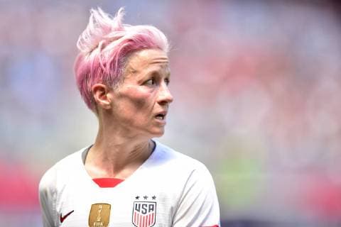 May 26, 2019 - Harrison, New Jersey, USA - US Women s national team, Nationalteam forward MEGAN RAPINOE (15) is seen at Red Bull Arena in Harrison New Jersey USA defeats Mexico 3 to 0 SOCCER 2019 - USA v Mexico - ZUMAa301 20190526_zaf_a301_032 Copyright: xBrooksxVonxArxx