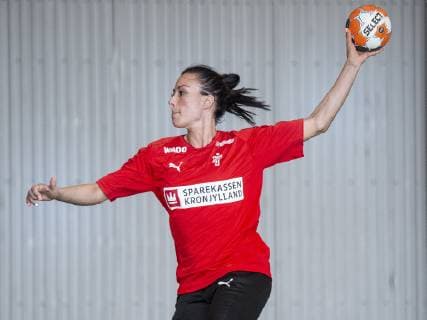 Simone Böhme at the national team training before World Cup matches against Switzerland in Hafnia Hallen, Tuesday 28 May 2019, Copenhagen Denmark,  Copyright: Scanpix LiselottexSabroex cop103 spdk20190528-124506-L