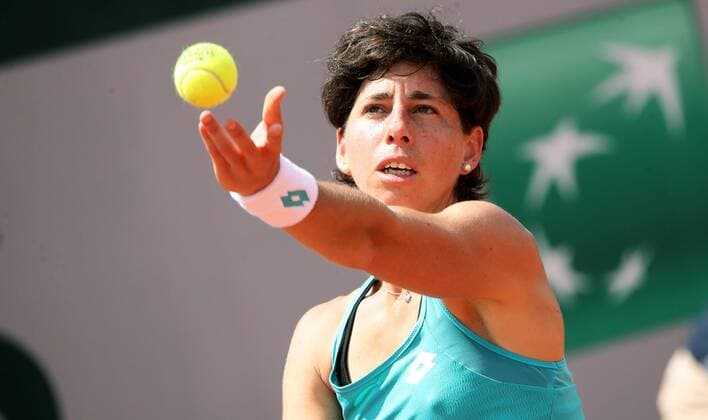 TENNIS - WTA, Tennis Damen French Open 2019 PARIS,FRANCE,29.MAY.19 - TENNIS - WTA Tour, French Open, Roland Garros, Grand Slam. Image shows Carla Suarez Navarro (ESP). GEPAxpictures xMatthiasxHauer