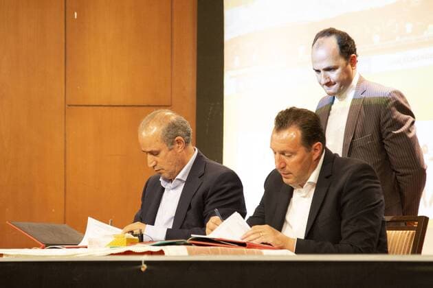 May 29, 2019 - Tehran, Tehran, Iran - The new head coach of Team Melli MARC WILMOTS attended a press conference, PK, Pressekonferenz on Wednesday in the presence of President of Iranian Football Federation (FFIRI) Mehdi Taj. The Belgian coach officially signed a 3-year contract with the Iranian Football Federation in Tehran to head Team Melli until the end of World Cup 2022 in Qatar. FFIRI Announced Marc Wilmots As The New Head Coach Of The national team, Nationalteam - ZUMAm183 91573969st Copyright: xAminxMonfaredx