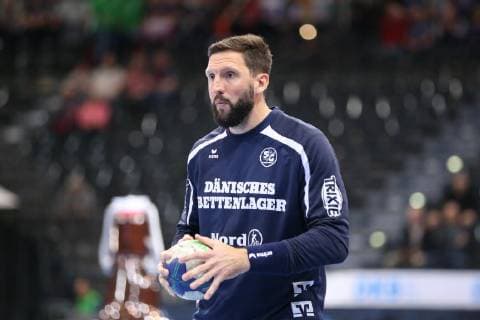 SG Flensburg Handewitt vs Fuechse Berlin, Handball, 1 Bundesliga, 29 05 19 Warming up Tobias Karlsson SG Flensburg Handewitt, 03 xmmkx