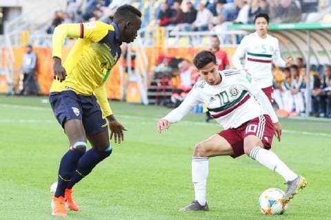 Gdynia, 29.05.2019 Pilka nozna FIFA Mistrzostwa Swiata U20 Polska 2019 Mecz Ekwador - Meksyk -- Football FIFA U-20 World Cup Poland 2019 Match Ecuador - Mexico NZ Diego LAINEZ Fot. Grzegorz Jedrzejewski 058sport.pl NEWSPIX.PL --- Newspix.pl  ekwador-meksyki_20190529_0009_JE