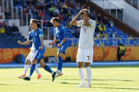 BYDGOSZCZ 29.05.2019 MECZ GRUPA B MISTRZOSTWA SWIATA DO LAT 20 U20 W PILCE NOZNEJ 2019: WLOCHY - JAPONIA --- 2019 FIFA U-20 WORLD CUP GROUP B MATCH: ITALY - JAPAN HIROKI ITO , MISSED PENALTY FOT. MATEUSZ BOSIACKI 400MM.PL NEWSPIX.PL --- Newspix.pl  190529BOS010