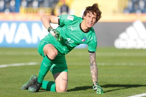 29.05.2019 Bydgoszcz Pilka nozna Mistrzostwa Swiata U20, faza grupowa, Wlochy U20 - Japonia U20 N z Marco Carnesecchi Foto Adam Starszynski PressFocus 29.05.2019 Bydgoszcz Football FIFA World Cup, WM, Weltmeisterschaft, Fussball under 20, group stage, Italy U20 - Japan U20 Marco Carnesecchi Credit Adam Starszynski PressFocus NEWSPIX.PL --- Newspix.pl  20190529PF_AS157