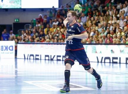 29 05 2019, xtgx, Handball DKB Bundesliga, SC Magdeburg SG Bietigheim emspor, v l Jonas Link Bietigheim GETEC Arena