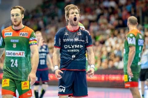 Robin Haller No 2 SG BBM Bietigheim euphoric SC Magdeburg vs SG BBM Bietigheim SC Magdeburg vs SG BBM Bietigheim, Handball, DKB Handball Bundesliga, Season 2018 2019, 29 05 2019 Magdeburg Copyright: xDanielxReinelt xEibner-Pressefotox EP_drt