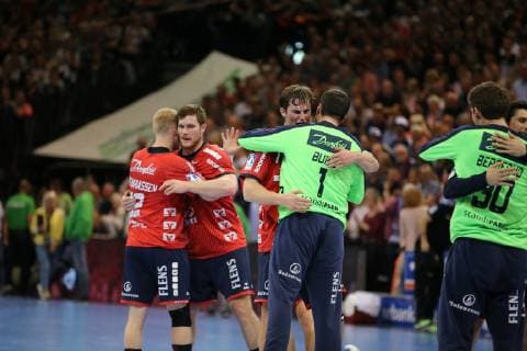 SG Flensburg Handewitt vs Fuechse Berlin, Handball, 1 Bundesliga, 29 05 19 Jubel after victory of SG Flensburg Handewitt xmmkx