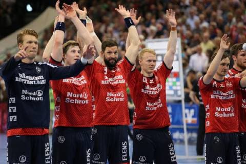 SG Flensburg Handewitt vs Fuechse Berlin, Handball, 1 Bundesliga, 29 05 19 Jubel after victory of SG Flensburg Handewitt xmmkx
