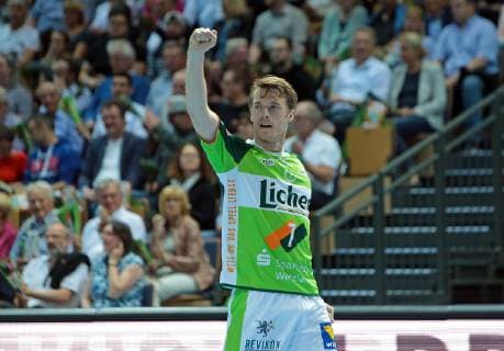 29 05 2019, xovx, Handball HBL, HSG Wetzlar TVB Stuttgart emspor, v l Jubel bei Kristian Bjoernsen HSG Wetzlar , Aktion DFL DFB REGULATIONS PROHIBIT ANY USE OF PHOTOGRAPHS as IMAGE SEQUENCES and or QUASI VIDEO Wetzlar