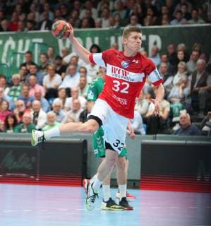 Jeffrey Boomhouwer Bergischer HC 32 free in front of goal, TSV GWD Minden vs. Bergischer HC, Handball, 1 Bundesliga, 29 05 2019, TSV GWD Minden vs. Bergischer HC, Handball, 1 Bundesliga, 29 05 2019 Minden Copyright: xEibner-Pressefotox xJanxStrohdiex EP_JSK