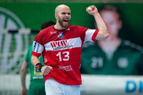 Minden, Germany 29 05 2019 1 Handball Bundesliga 2018 2019 GWD Minden vs. Bergischer HC Kristian Nippes Bergischer HC Minden North Rhine-Westphalia Germany Kampa Halle