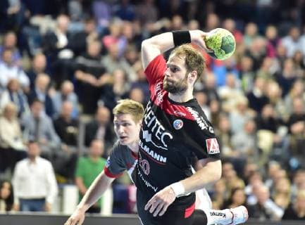 29 05 2019 Handball 1 Bundesliga DKB HBL Season 2018 2019 33 Matchday HC Erlangen Metropolregion Nürnberg HCE MT Melsungen OGo Nico Büdel 20, HC Erlangen 7 Meter