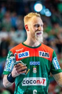 Matthias Musche 6 SC Magdeburg scorer of the season 2018 2019 during the season 2018 2019 in the 1 Handball Bundesliga Men between SC Magdeburg and SG BBM Bietigheim in the GETEC Arena on 29 May 2019 in Magdeburg, Sachsen Anhalt, Germany
