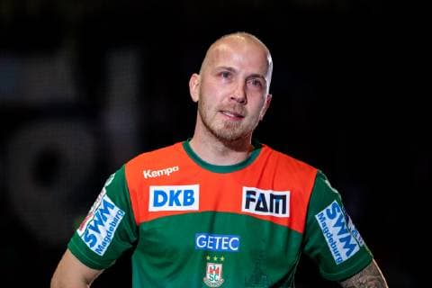 Farewell of Robert Weber 28 SC Magdeburg after 10 years during the season 2018 2019 in the 1 Handball Bundesliga Men between SC Magdeburg and SG BBM Bietigheim in the GETEC Arena on 29 May 2019 in Magdeburg, Sachsen Anhalt, Germany
