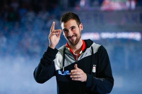 29 05 2019, xtgx, Handball DKB Bundesliga, SC Magdeburg SG Bietigheim emspor, v l Farewell to Carlos Molina Cosano Magdeburg, 18 GETEC Arena