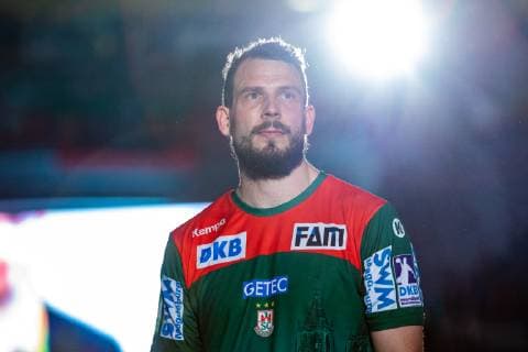 Farewell of Mads Christiansen 20 SC Magdeburg during the season 2018 2019 in the 1 Handball Bundesliga Men between SC Magdeburg and SG BBM Bietigheim in the GETEC Arena on 29 May 2019 in Magdeburg, Sachsen Anhalt, Germany