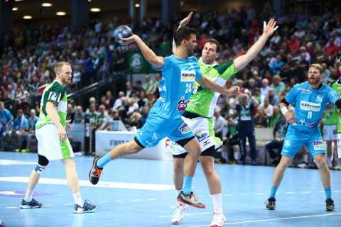 Goalscoring by Lukas von Deschwanden Stuttgart HSG Wetzlar vs. TVB Stuttgart, Handball, 1 League, 29 05 2019 HSG Wetzlar vs. TVB Stuttgart, Handball, 1 League, 29 05 2019 Wetzlar Copyright: xWeissx Eibner-Pressefotox EP_rws