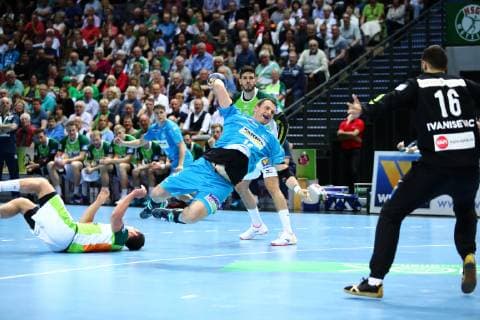 Goalscoring by Simon Baumgarten Stuttgart HSG Wetzlar vs. TVB Stuttgart, Handball, 1 League, 29 05 2019 HSG Wetzlar vs. TVB Stuttgart, Handball, 1 League, 29 05 2019 Wetzlar Copyright: xWeissx Eibner-Pressefotox EP_rws