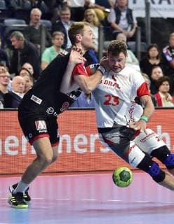29 05 2019 Handball 1 Bundesliga DKB HBL Season 2018 2019 33 Matchday HC Erlangen Nuremberg Metropolitan Region HCE MT Melsungen OGo Petter Overby 9, HC Erlangen HCE Simon Birkefeldt 23, MT Melsungen