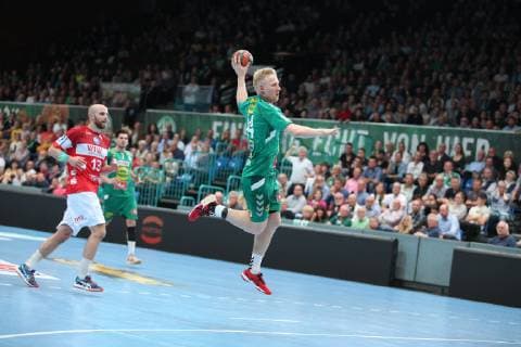 Kevin Maageroe Gulliksen TSV GWD Minden 44 , TSV GWD Minden vs Bergischer HC, Handball, 1 Bundesliga, 29 05 2019, TSV GWD Minden vs Bergischer HC, Handball, 1 Bundesliga, 29 05 2019 Minden Copyright: xEibner-Pressefotox xJanxStrohdiekx EP_JSK