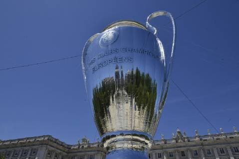 General Views and Fans with the UEFA Champions League trophy in Madrid , Thursday, May 30, 2019 Cordon Press  xJOAQUINxCORCHEROxARCOSx xx