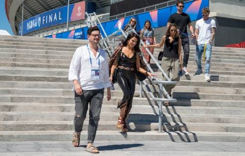Pilar Rubio Fernandez (wife of Real Madrid player Sergio Ramos) - Champions League Final build up ahead of the FINAL match between Tottenham Hotspur & Liverpool on 30 May 2019 at Metropolitano Stadium (Stadium Metropolitano), Av. de Luis Aragones, 4, 28022 Madrid, Spain on 30 May 2019. Copyright: xAndyxRowlandx PMI-2853-0024