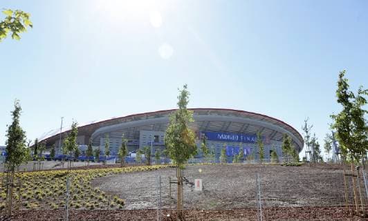 SOCCER - CL, Tottenham vs Liverpool MADRID,SPAIN,31.MAY.19 - SOCCER - UEFA Champions League, final, Tottenham Hotspur vs Liverpool FC, preview. Image shows an overview of the Wanda Metropolitano stadium. GEPAxpictures xDavidxRodriguez