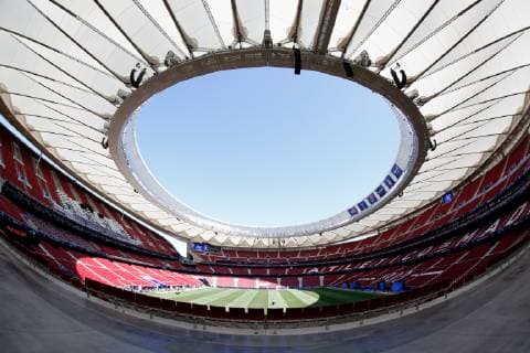 SOCCER - CL, Tottenham vs Liverpool MADRID,SPAIN,31.MAY.19 - SOCCER - UEFA Champions League, final, Tottenham Hotspur vs Liverpool FC, preview. Image shows an overview of the Wanda Metropolitano stadium. GEPAxpictures xDavidxRodriguez