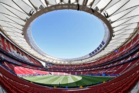 SOCCER - CL, Tottenham vs Liverpool MADRID,SPAIN,31.MAY.19 - SOCCER - UEFA Champions League, final, Tottenham Hotspur vs Liverpool FC, preview. Image shows an overview of the Wanda Metropolitano stadium. GEPAxpictures xDavidxRodriguez