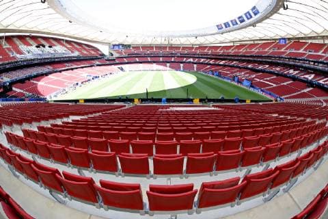 SOCCER - CL, Tottenham vs Liverpool MADRID,SPAIN,31.MAY.19 - SOCCER - UEFA Champions League, final, Tottenham Hotspur vs Liverpool FC, preview. Image shows an overview of the Wanda Metropolitano stadium. GEPAxpictures xDavidxRodriguez
