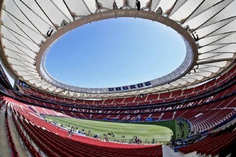 SOCCER - CL, Tottenham vs Liverpool MADRID,SPAIN,31.MAY.19 - SOCCER - UEFA Champions League, final, Tottenham Hotspur vs Liverpool FC, preview. Image shows an overview of the Wanda Metropolitano stadium. GEPAxpictures xDavidxRodriguez