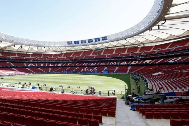 SOCCER - CL, Tottenham vs Liverpool MADRID,SPAIN,31.MAY.19 - SOCCER - UEFA Champions League, final, Tottenham Hotspur vs Liverpool FC, preview. Image shows an overview of the Wanda Metropolitano stadium. GEPAxpictures xDavidxRodriguez